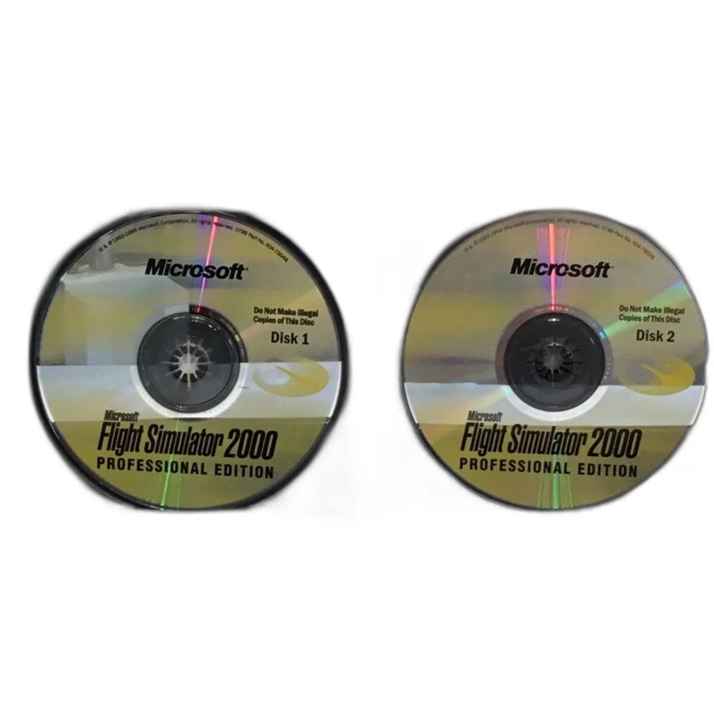 Microsoft Flight Simulator 2000 Professional Edition PC Windows Game